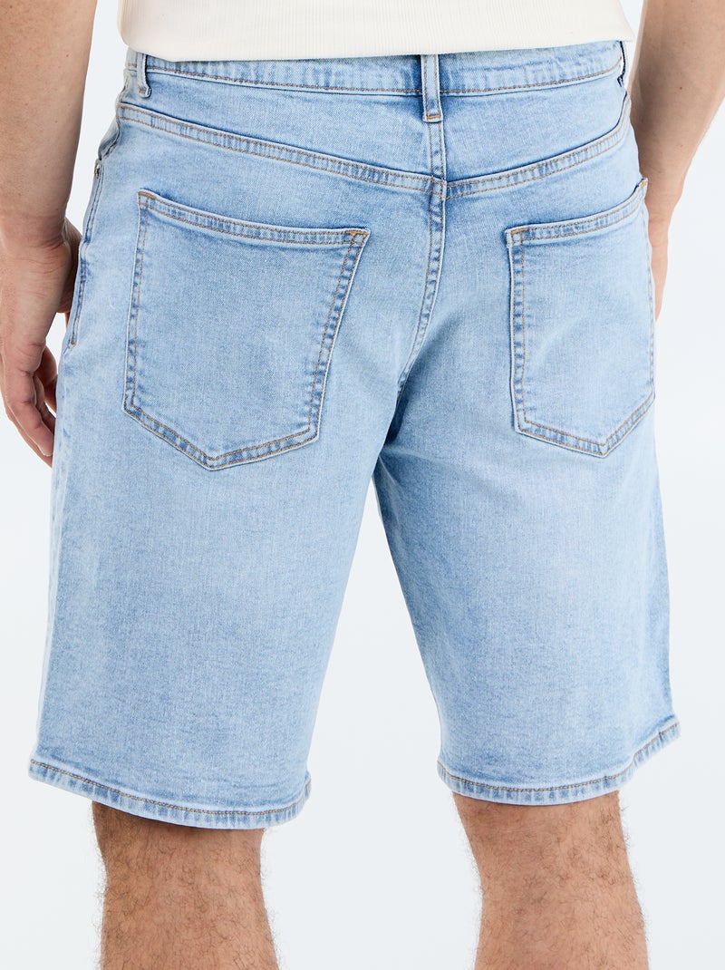 Bermuda en jean slim fit Bleu - Kiabi
