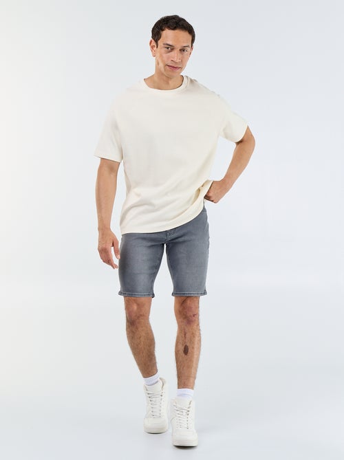 Bermuda en jean slim fit - Kiabi