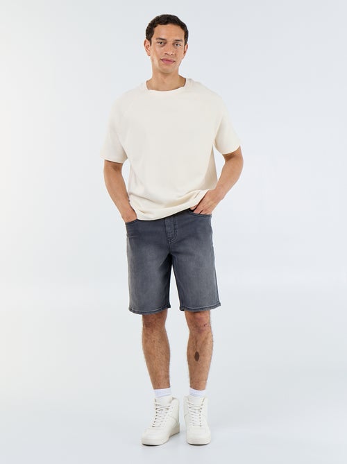 Bermuda en jean slim fit - Kiabi