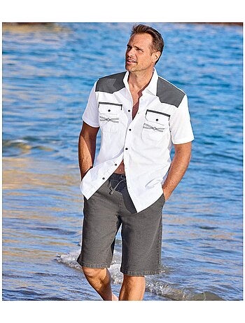 Bermuda En Jean Stretch Confort - ATLAS FOR MEN