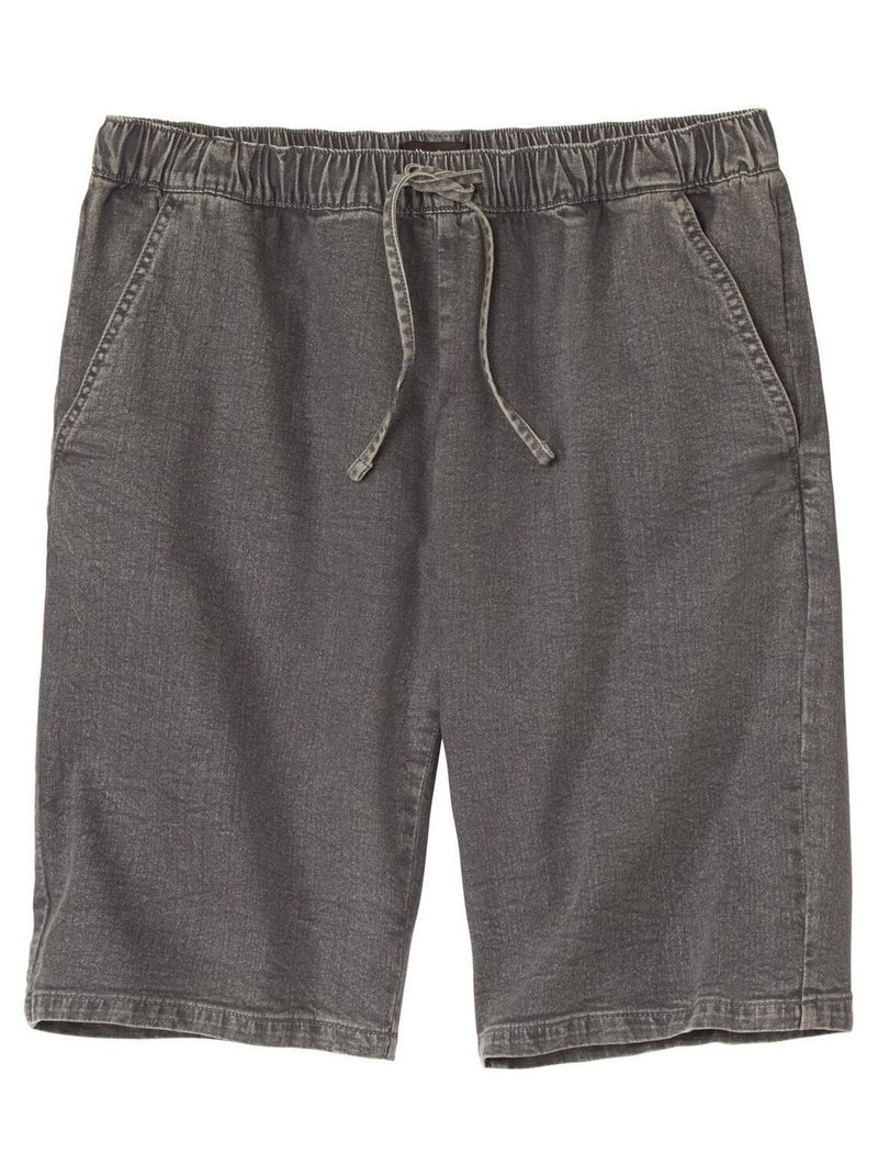 Bermuda En Jean Stretch Confort - ATLAS FOR MEN Gris - Kiabi