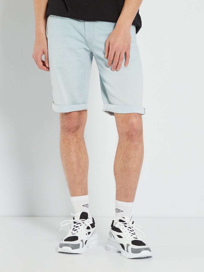 Bermuda en jean stretch triple stone - Kiabi