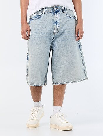 Bermuda en jean style carpenter