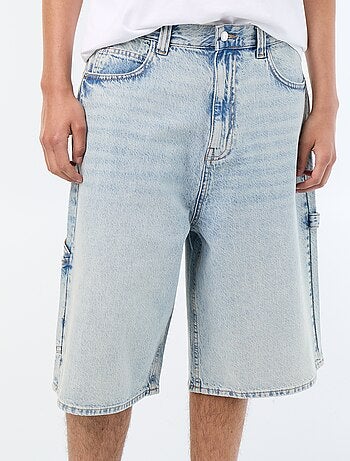 Bermuda en jean style carpenter