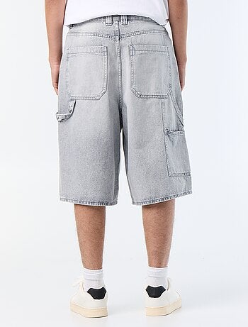 Bermuda en jean style carpenter