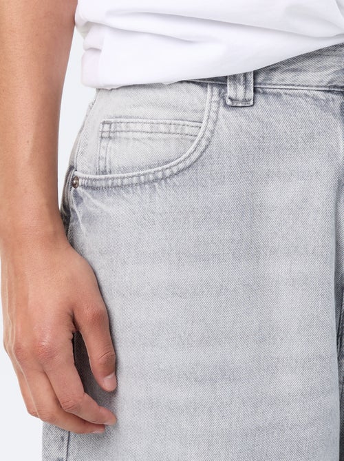 Bermuda en jean style carpenter - Kiabi