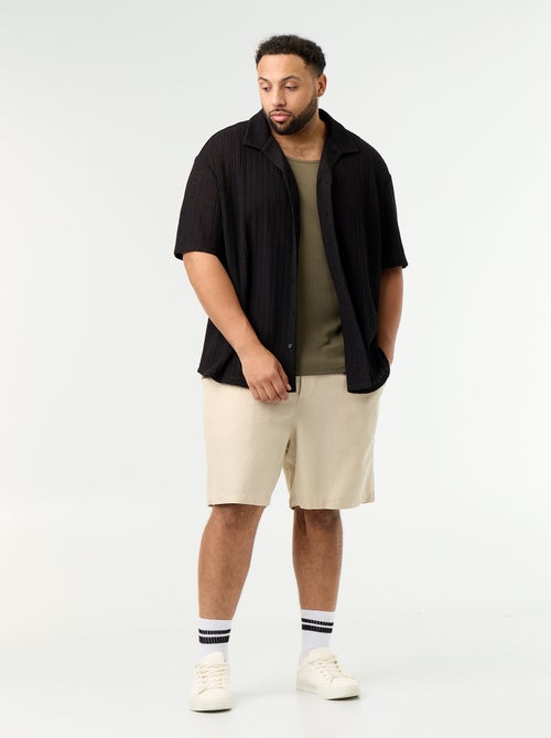 Bermuda en lin mélangé - Kiabi