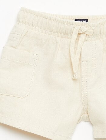 Bermuda en lin mélangé