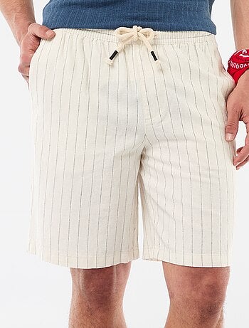Bermuda en lin mélangé
