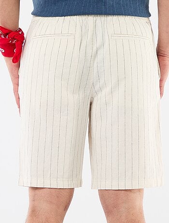 Bermuda en lin mélangé