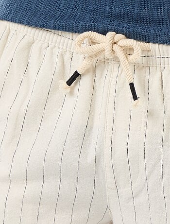 Bermuda en lin mélangé