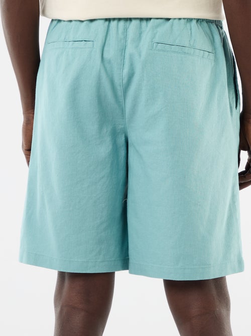 Bermuda en lin mélangé - Kiabi