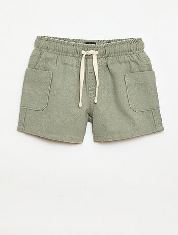 Bermuda en lin mélangé