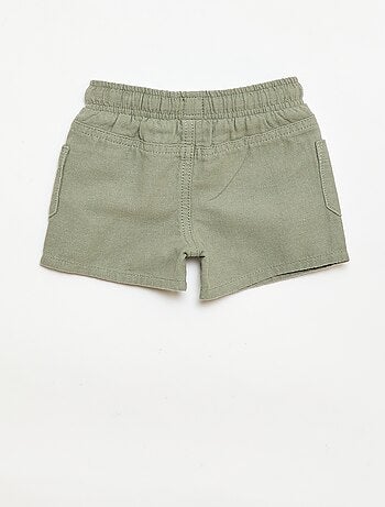 Bermuda en lin mélangé