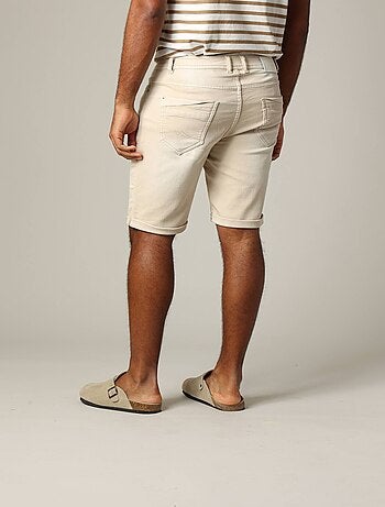 Bermuda en maille denim à coupe slim 'Deeluxe'