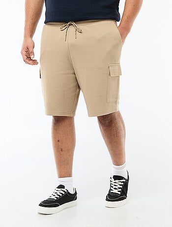 Bermuda en maille piquée avec poches à rabat