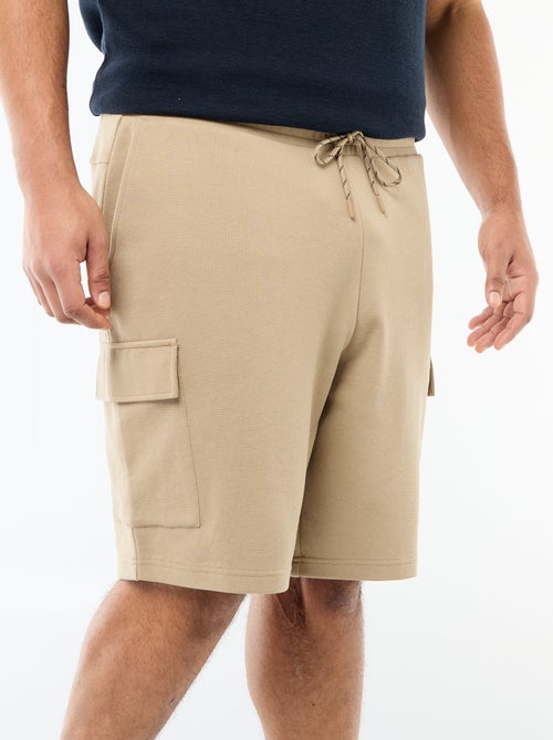 Bermuda en maille piquée avec poches à rabat - Kiabi