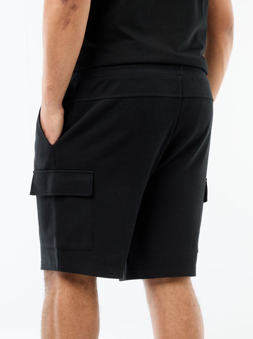 Bermuda en maille piquée avec poches à rabat - Kiabi