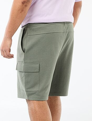 Bermuda en maille piquée avec poches à rabat