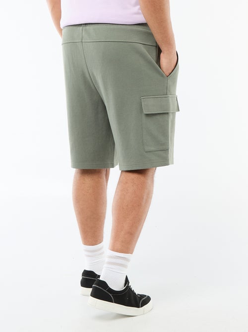 Bermuda en maille piquée avec poches à rabat - Kiabi