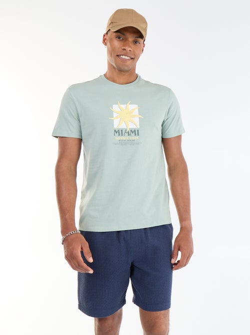Bermuda en maille piquée - Kiabi