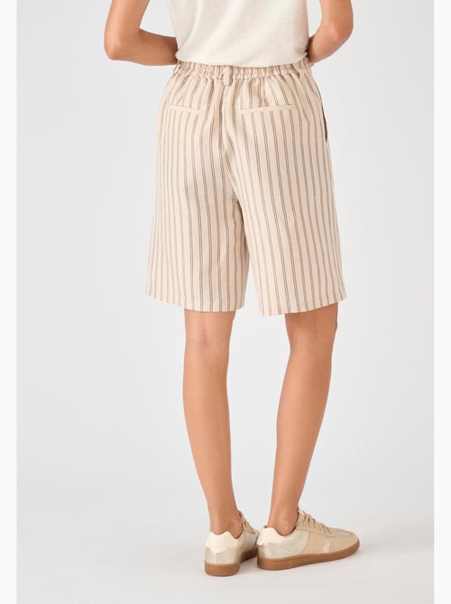 Bermuda en mélange lin et viscose - Damart - Kiabi