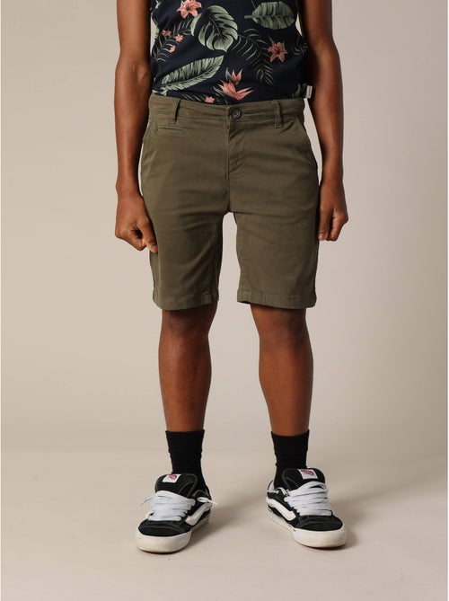 Bermuda en micro twill 'Deeluxe' - Kiabi