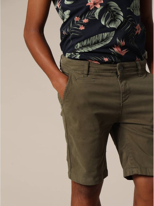 Bermuda en micro twill 'Deeluxe' - Kiabi