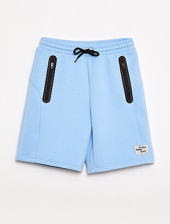 Bermuda en molleton avec poches zippées