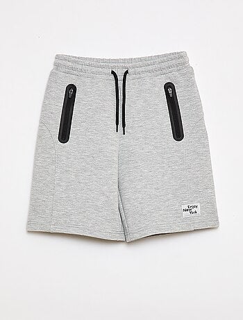 Bermuda en molleton avec poches zippées