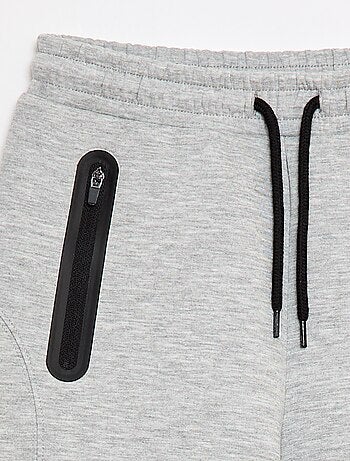 Bermuda en molleton avec poches zippées