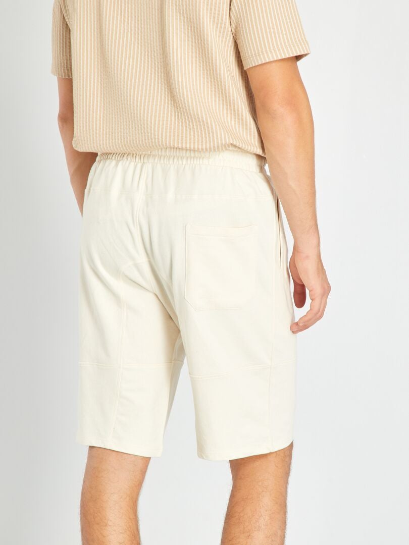 Bermuda En Soie à Carreaux Glen - Sartorio By Kiton Taille 35 - Orange, Gris, Blanc - Neuf Avec étiquette