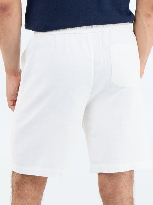 Bermuda en molleton léger avec cordons de serrage - Kiabi