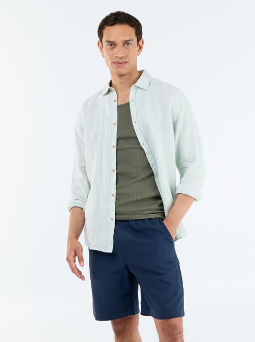 Bermuda en molleton léger avec cordons de serrage - Kiabi