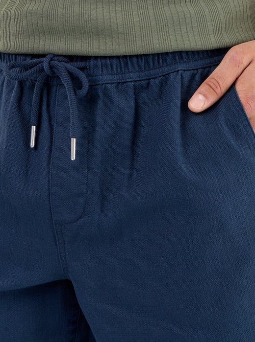 Bermuda en molleton léger avec cordons de serrage - Kiabi