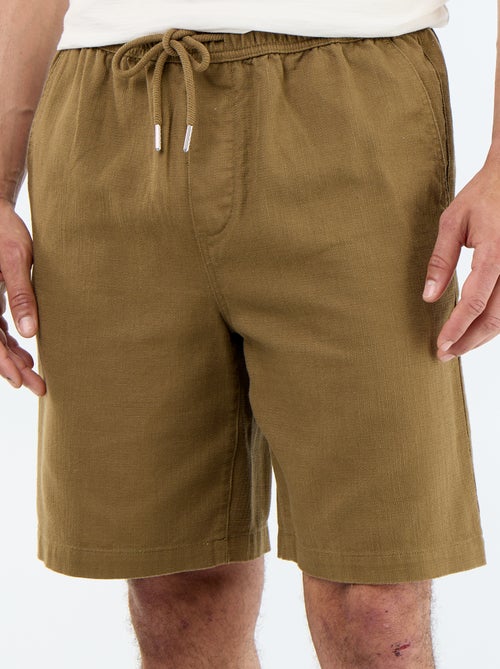 Bermuda en molleton léger avec cordons de serrage - Kiabi