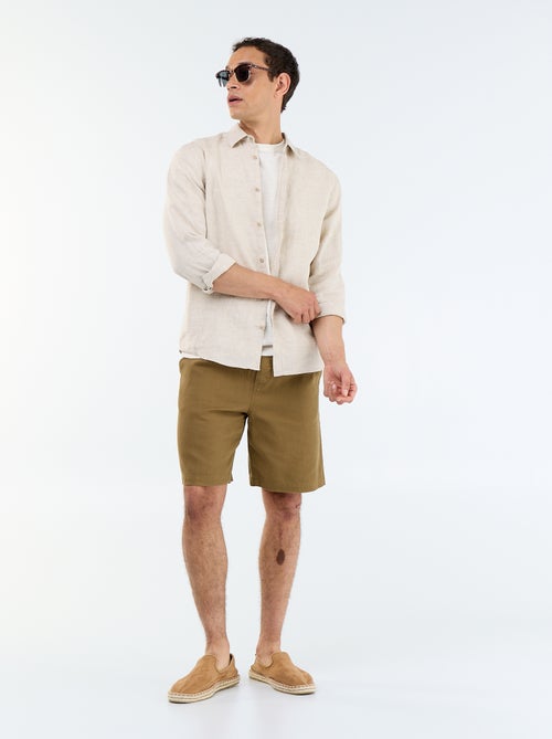 Bermuda en molleton léger avec cordons de serrage - Kiabi