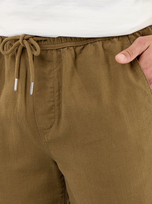 Bermuda en molleton léger avec cordons de serrage - Kiabi