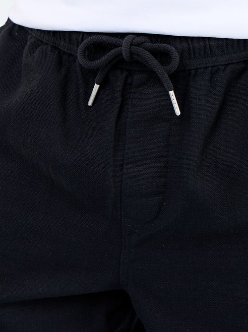 Bermuda en molleton léger avec cordons de serrage - Kiabi