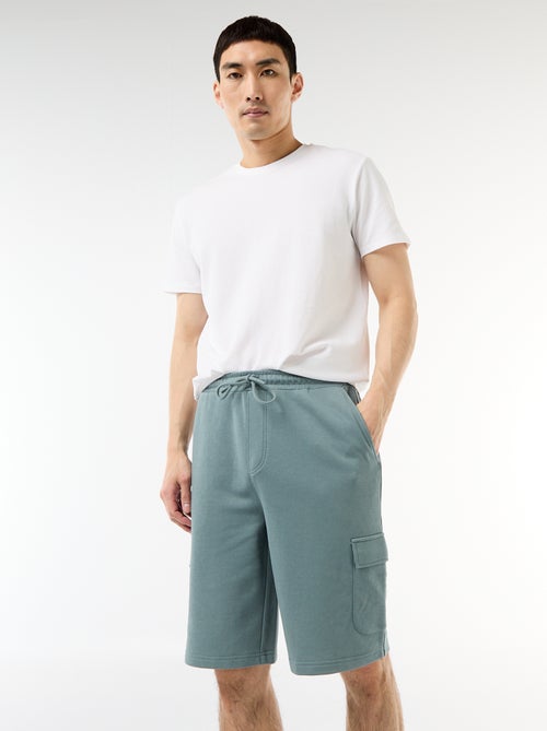 Bermuda en molleton léger avec poches à rabat - Kiabi