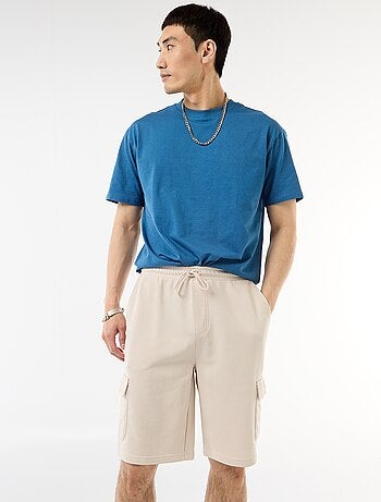 Bermuda en molleton léger avec poches à rabat