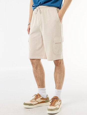 Bermuda en molleton léger avec poches à rabat
