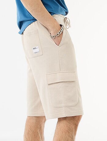 Bermuda en molleton léger avec poches à rabat