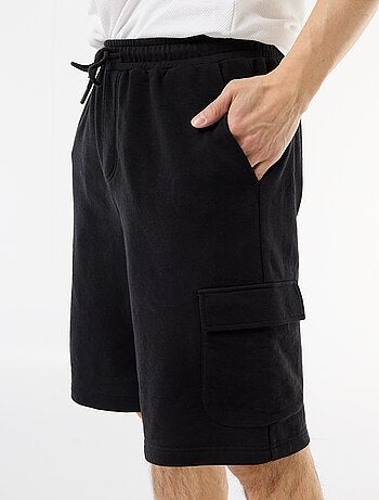 Bermuda en molleton léger avec poches à rabat