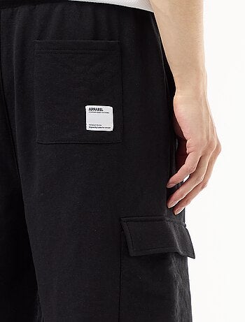 Bermuda en molleton léger avec poches à rabat