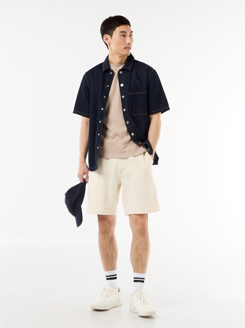 Bermuda en molleton léger (french-terry) - Kiabi