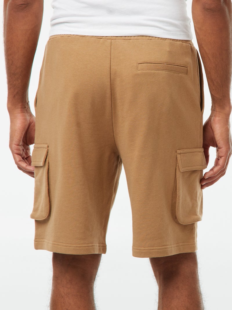Bermuda en molleton léger multipoches Beige - Kiabi