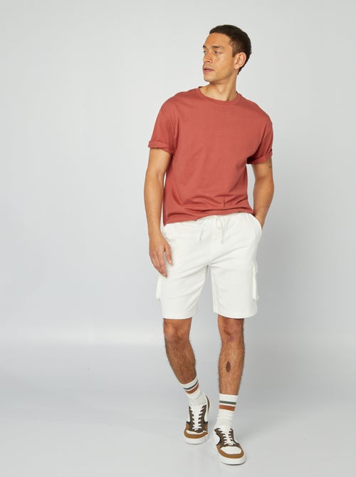 Bermuda en molleton léger multipoches - Kiabi