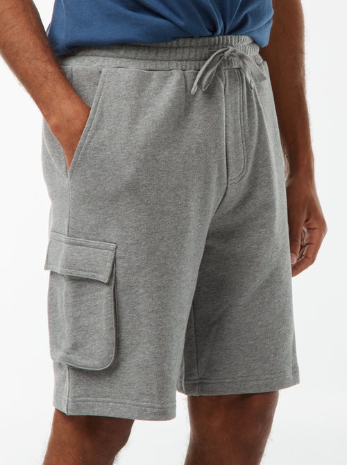 Bermuda en molleton léger multipoches - Kiabi