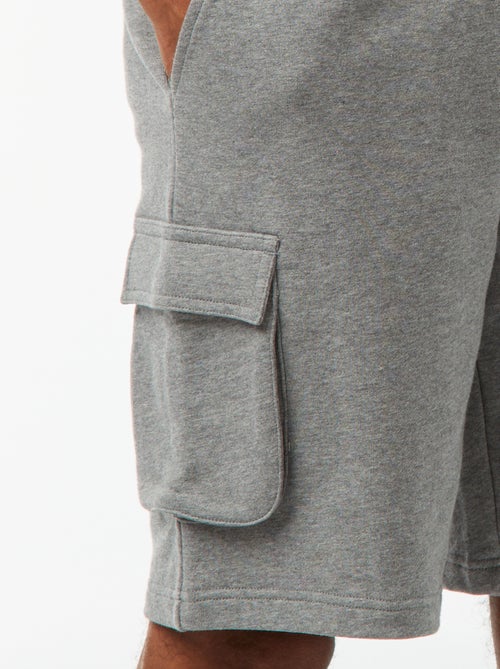 Bermuda en molleton léger multipoches - Kiabi